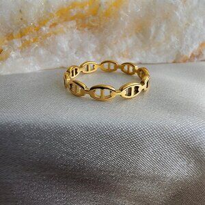 Gold Mariner Link Eternity Band Ring